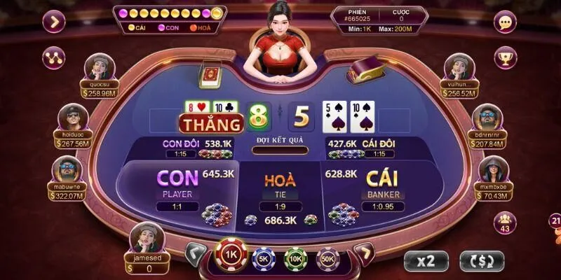 Giao diện cổng game bài Sunwin